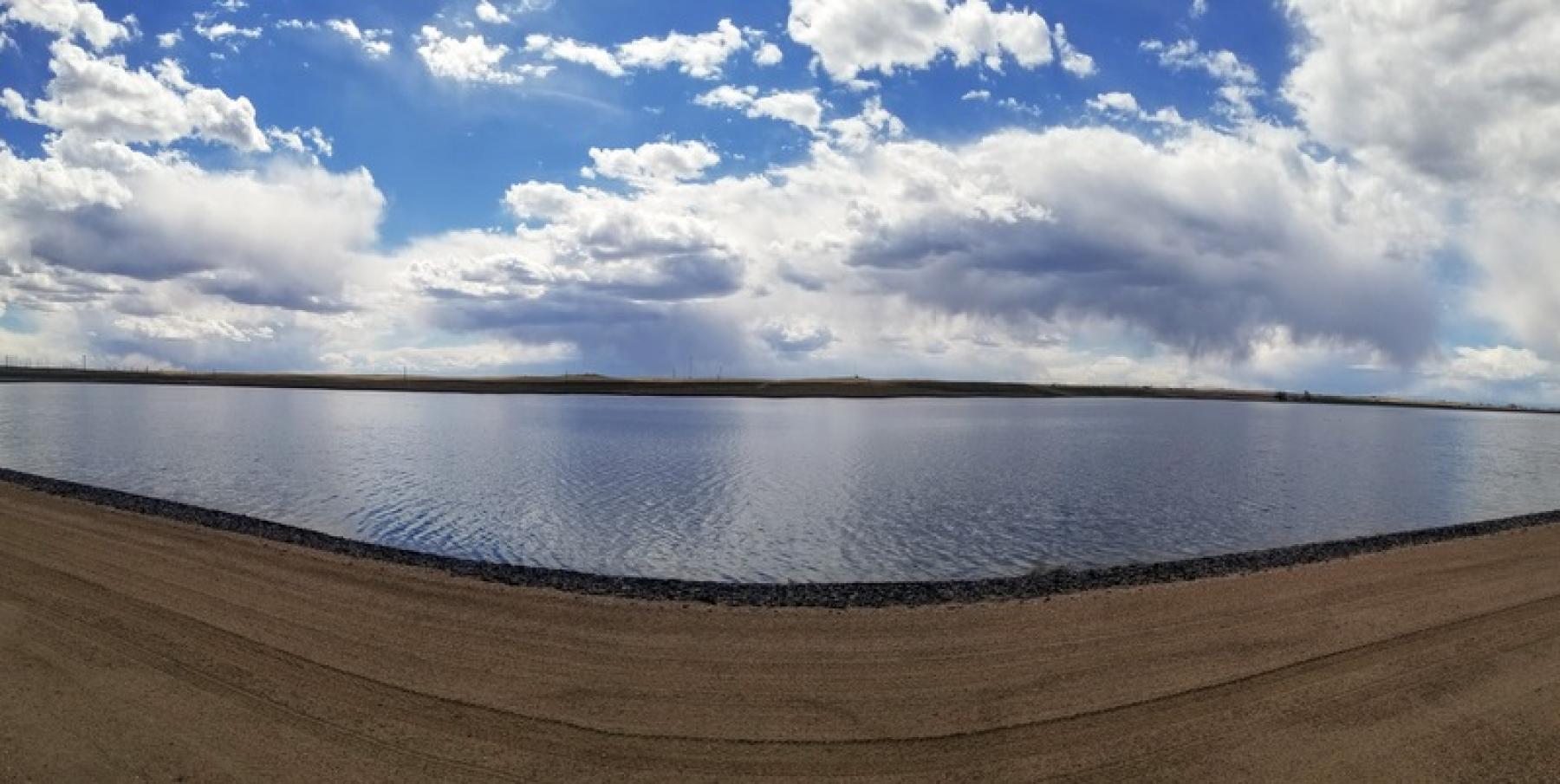 The 70 Ranch Reservoir in Weld County is now full. 